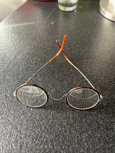 Nickelbrille antik - nickelbrille,