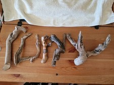 Treibholz  Schwemmholz Holz Deko Tischdeko Holzbasteln Äste Stöcker 6 Stück 