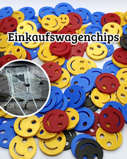 Einkaufswagenchips lächelndes