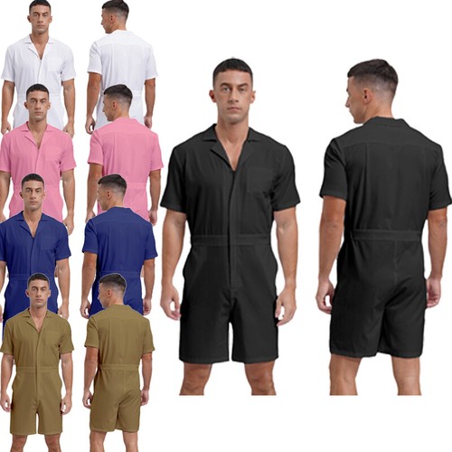 Herren jumpsuit einfarbig - herren,