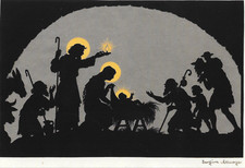 POSTKARTE / SCHERENSCHNITT ca