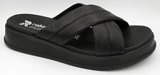 Rieker Damenschuhe Pantolette schwarz Evolution Leder Neu 6565