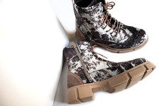 HEINE  STIEFEL gefüttert BOOTS SAMT & LEDER Stiefelette 37 - 37 1/3 NEU OVP