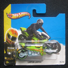 Hot Wheels Motorrad HW Stunt 2013 Canyon Carver grün OVP Sammlungsauflösung 