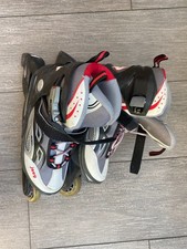 Joey Soft IV Inlineskater Rollerblades Hudora Gr. 37-39 Air-Vent rot silber