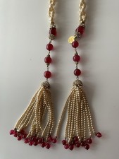 CHANEL Perlenkette mit Tasseln