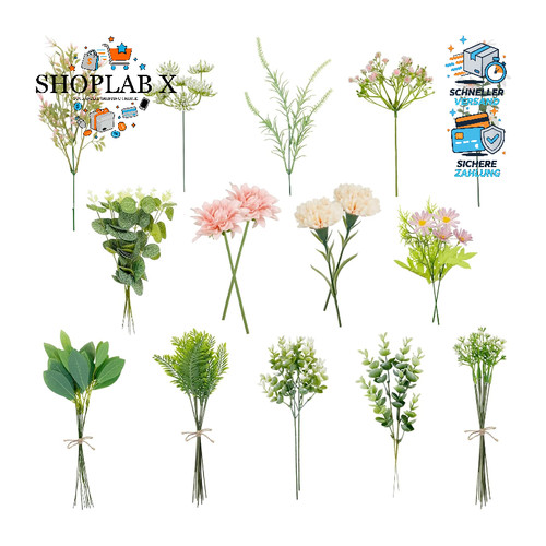 Künstlicher blumenstrauß - künstlicher,