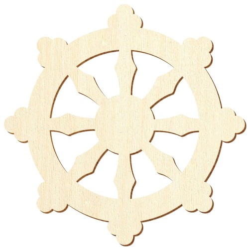 Holz dharma rad deko - holz,