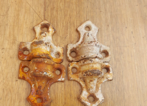 Vintage eisen torscharniere - vintage,