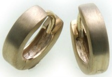 Hinged hoop earrings gold - hinged,