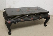 Opiumtisch Tisch China Schwarzlack Lackmalerei antik