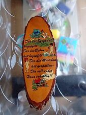 Altes Holzschild mit lustigen Spruch 14,5x38cm 