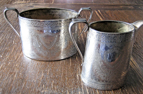 Edwardian milch zucker set - edwardian,