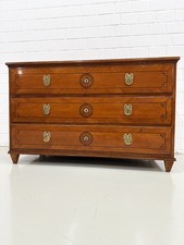 Louis Seize Kommode Kirsche Schwarzlot um 1800 Handpoliert