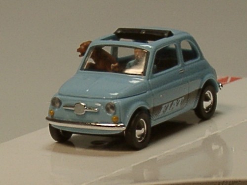 Busch fiat 500 mit hund - 500, und