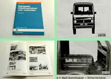 Reparaturleitfaden VW LT 1 Karosserie Arbeitsverfahren Werkstatthandbuch 1985