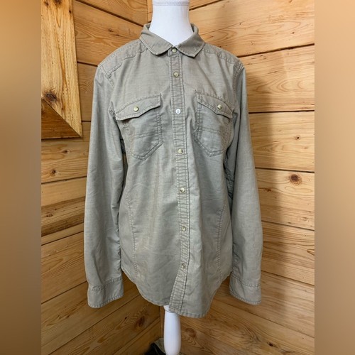 Prana slim fit snap button - prana, button‎