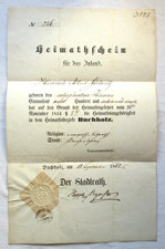 Seltener heimatschein für - seltener,