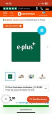 Aufladekarte Prepaid 20 Euro Eplus