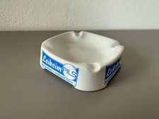 Leikeim Pils Aschenbecher weiß Porzellan 13,5 x 13,5 cm Bier Werbung
