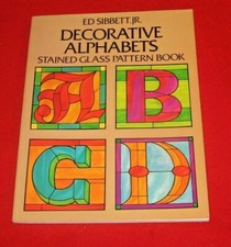 Tiffany , Vorlagenbuch , USA ,  Ed Sibbett jr. , Decorative Alphabets ( 13 )