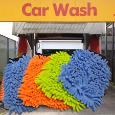 4 Stück Microfaser Mikrofaser Handschuh Auto Waschhandschuh  Putzhandschuh