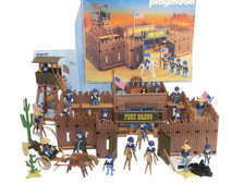Playmobil  Western Nordstaatler Fort BRAVO Set Kutsche Kanone Soldaten OVP