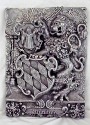 Bayern zinnrelief wandtafel - zinnrelief,