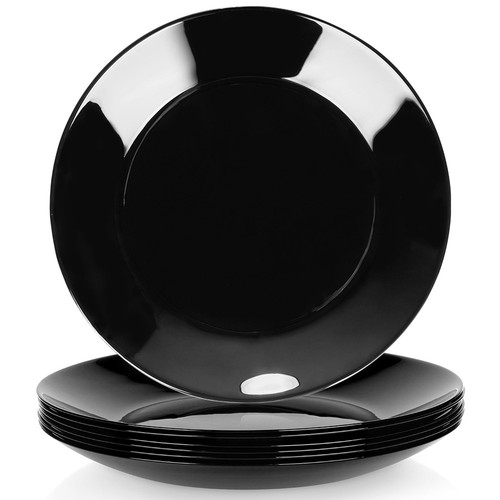 Dessertteller glas schwarz - glas,