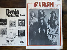 Flash -Zeitschrift für progressive Musik Heft 9 von 1971  + Flyer von Brain