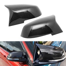 2x Carbon-Stil Spiegelkappen Blende für BMW 1er F20/2er F23/3er F30/4er F33/X1