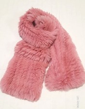 Damen Fell Schal Rosa Plüsch