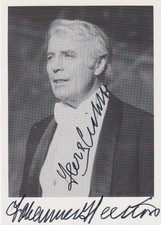 JOHANNES HEESTERS Original Autogramm signierte Postkarte 90er Jahre