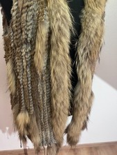 Ciccili di Puro Echtpelz Weste S 36 100% Kaninchenfell Naturtöne