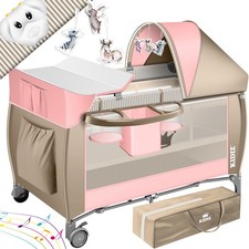 RETOURE Babybett 3in1 Kinder Baby Reisebett Kinderreisebett Kinderbett Laufstall
