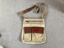 FOSSIL CANVAS CAMEL UMHÄNGETASCHE SCHULTERRIEMEN HANDTASCHE ZZ