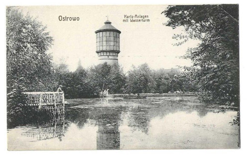 Ansichtskarte ostrowo posen - ansichtskarte, ostrowo,