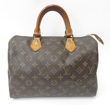 echt Louis Vuitton Speedy 30 Handtasche Monogramm braun F#46747