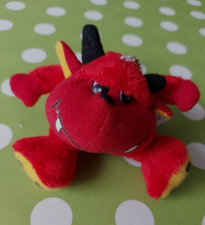 Halloween Schlüsselanhänger Teufel Teufelchen rot Hörner Plüsch Flausch