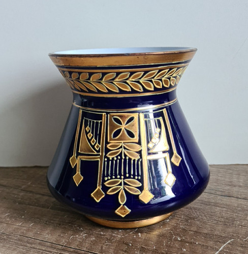 Jugendstil glas vase - glas,