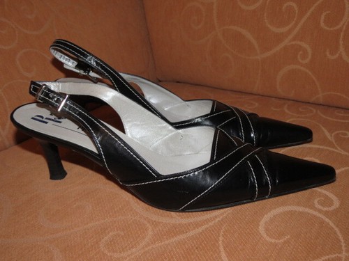 Schicke schwarze slingpumps - schwarze,