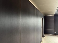 Wandpaneele Deckenpaneele Dunkelbraun gemasert Wasserdicht ca.260x122cm 8mm