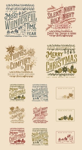 Moda old world yuletide - moda, fabric