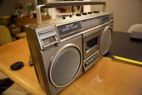 Sharp 4949 boombox - sharp,