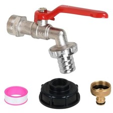 IBC Adapter mit Kugelhahn 3/4"