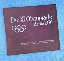 DIE XI. OLYMPIADE BERLIN 1936, Sammelbilderalbum, Firma Heinrich Franck Söhne