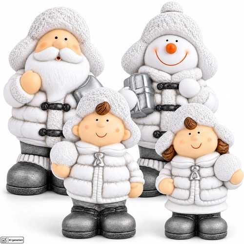 Weihnachtsdeko 4er set figuren - weihnachtsdeko,