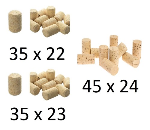 Weinkorken naturkorken - naturkorken, 6