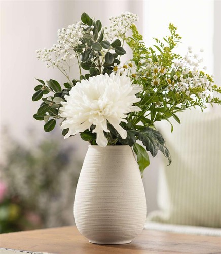 Deko blumen vase ecru - blumen, "ecru"