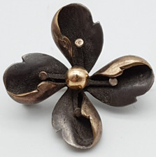 Jugendstil Silber Brosche -